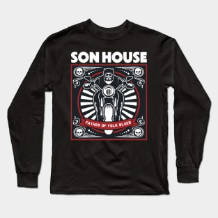 Son House Father of folk blues Long Sleeve T-Shirt